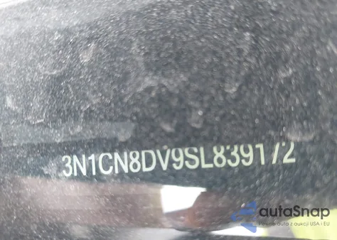 2025 Nissan Versa 1.6 S z USA, uszkodzony, nr VIN 3N1CN8DV9SL839172